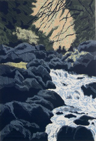 Světlo nad potokem,2007,70x48