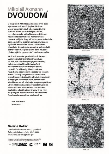 Mikoláš Axmann - Litografie a kresby GALERIE HOLLAR (2)